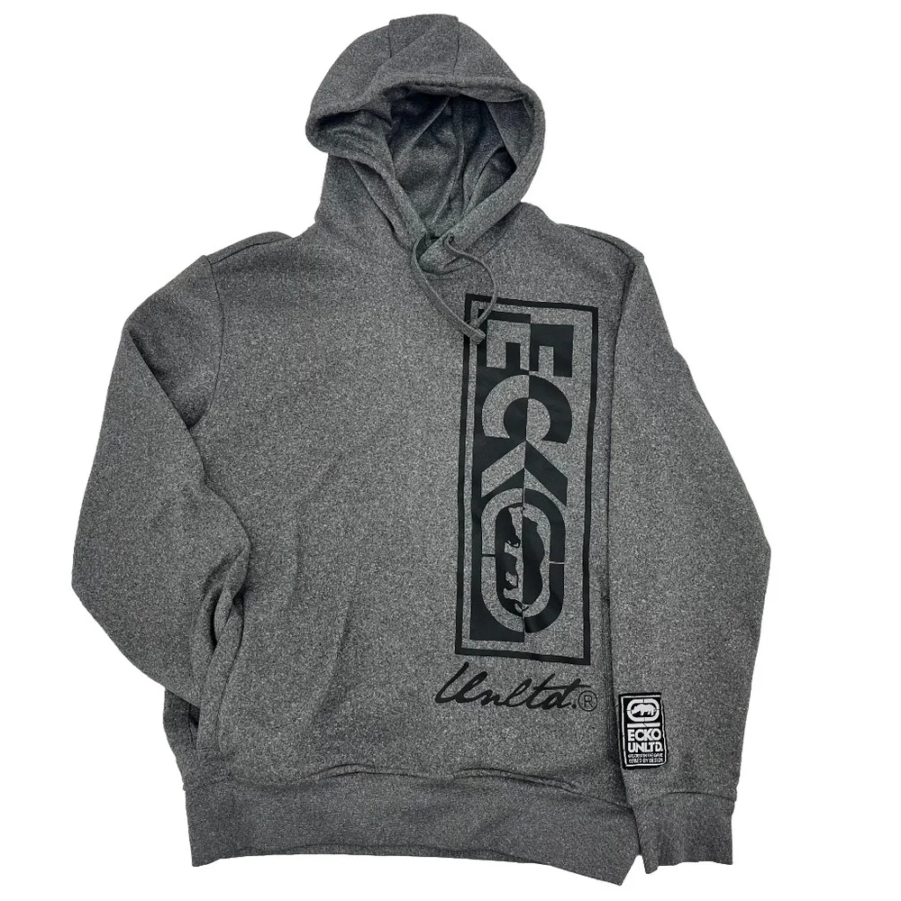 Ecko Unlimited Mens Size S Pullover Hoodie Heather Gray Long Sleeve Pockets - Picture 1 of 10